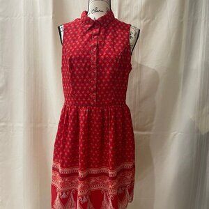 New York Company Red long Summer Dress size Medium